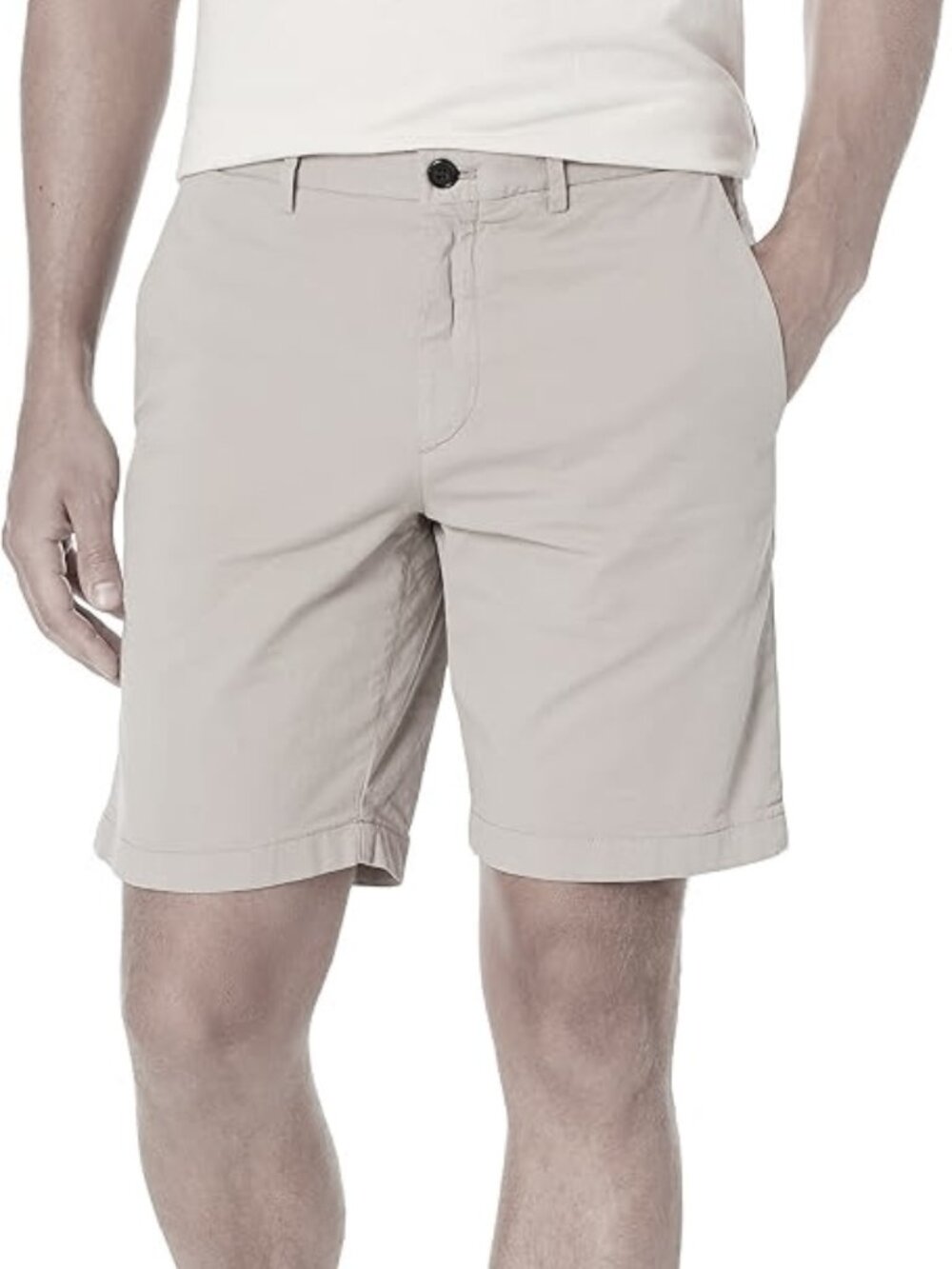 Theory NWT Zaine GD Patton Plus 2 Shorts 7" Inseam in Vapor Tan, $165 Size 33